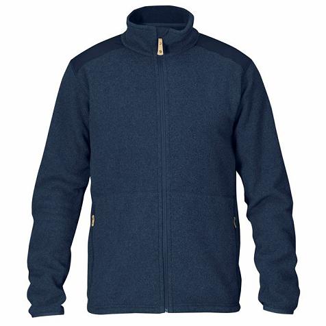 Fjallraven Sten Fleece Navy Singapore For Men (SG-74776)